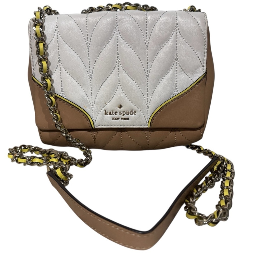 Kate Spade Mini Emelyn Briar Lane Quilted Crossbody bag White Dove multi - Picture 1 of 10